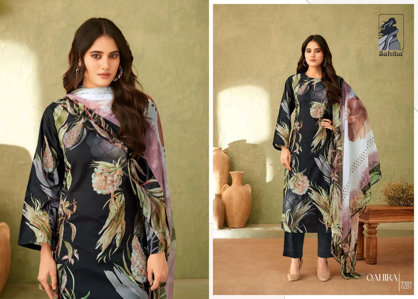 Qahira By Sahiba Lawn Cotton Digital Printed Dress Material Orders In India